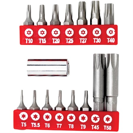Wilmar Corp. / Performance Tool 16 pc Star Bit Set 1416
